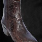 Full Ostrich Leg Dressy Boots In Black, Burgundy, Oryx, Cognac, Winter White, Brown