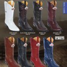 Los Altos J-Toe Genuine Ring Lizard Mens Western Cowboy Boots Diff. Colors/Sizes