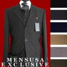 3 Button Vested 3 Piece Super 150'S Fine Wool Feel Poly~Rayon Suit  Available In Many Colors