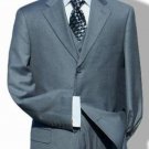 Solid Light Gray With Super 140'S Extra Fine 3Pc With Vest Back Side Vents