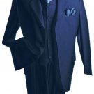 Men'S 3 Piece Premium Fine Navy Blue Suit