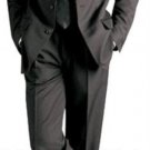 Solid Black Formal Suit +Shirt&Tie As Seen In Picture (Not Satin Laple(Not Tuxedo)