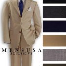 Top Quality Boys Solid Beige/Tan 3 Buttons Worsted Light Weight Super Fine Wool Feel Poly~Rayon Suit