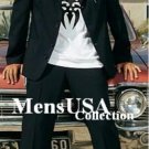 4 Button Black Dress Boys Suits Light Weight Soft