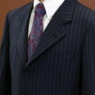 Boys Black Pinstripe Suits 3 Buttons Super Fine Wool Feel Poly~Rayon Blend Suit