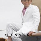 High Quality Boys Snow White 3 Buttons Worsted Light Weight Dress Formal Suit