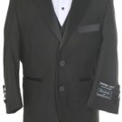 Boys 3 Piece 2 Button Tuxedo Black