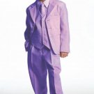 Single Breasted Boy'S Suit Lavender