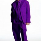 Single Breasted Boy'S Suit Purple