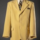 3 Button Kids-Toddler-Boy Suits - Summer Collection Mustard