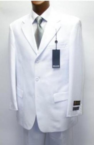 Cheap Quality No Lining  3 Button Stylel White Suit