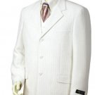 Men'S 3 Buttons Suit White Color