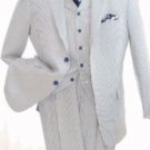 Mens 3Piece Seersuckers Suit