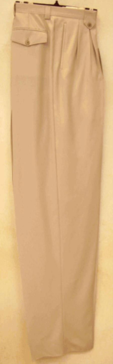 Sand Wide Leg Dress Pants