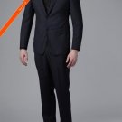 Gorgeous Navy Beaded Stripe 2-Button Slim Fitted Suit