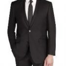 Men'S Italian Designed Fabric Slim Fit Suit Black