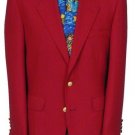Exclusive Mens 2 Button Stunning Red Dinner Blazer Suit Jacket (Men + Women)