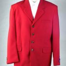 Excluive 3Or4 Button Mens Dress Blazer With Metal Buttons In Red Colors