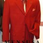 3 Button Hot Red Dress Suits (Not Long)