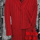 Red & White Fashion Style Long Dress Suit 3 Pieaces Vested