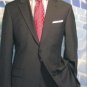 Exclusive Charcoal Gray 1 Button Style Suit Hand Made Notched Lapel    Pleated Pants