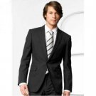 Mens Stylish One Button Black Suit