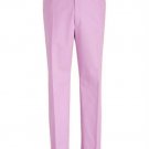 Flat Front Regular Rise Slacks - Pink