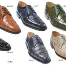 Has A Genuine Crocodile Skin Upper With Genuine Ostrich Trimming Lace Up