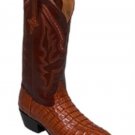 Caiman Tail In Copper~Rust~Cognac Medium Round Toe