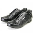 Black, Genuine Lizard/Crocodile By Belvedere Sneakers