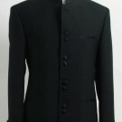 Best Quality Black Mandarin Collar Tuxedo Suit Light Weight Soft Fabric
