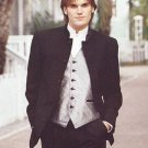 Mandarin Collar Black Mandarin Tuxedo (5 Button Style)