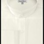 French Cuff Banded Collar Shirt Ivory