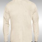 Nehru Collar Dress Shirt Ivory Light Medium Wt Fabric