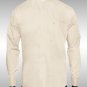 Nehru Collar Dress Shirt Ivory Light Medium Wt Fabric