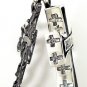 14K GOLD JESUS CRUCIFIX CROSS 925 SILVER CHAIN PENDANT
