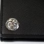 FLAME 925 SILVER GENUINE COWHIDE LEATHER MENS WALLET