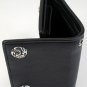 FLAME 925 SILVER GENUINE COWHIDE LEATHER MENS WALLET