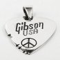 GIBSON GUITAR PICK 925 STERLING SILVER PENDANT NEW