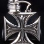 CHOPPER IRON CROSS HEAVY SOLID STERLING SILVER PENDANT