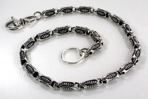 ROLLER 925 STERLING SILVER MEN'S WALLET CHAIN NEW