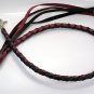 RED BLACK GENUINE COW LEATHER BELT JEAN WALLET CHAIN NR