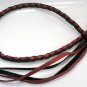 RED BLACK GENUINE COW LEATHER BELT JEAN WALLET CHAIN NR