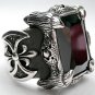 BLACK ONYX HEAVY 925 STERLING SILVER MEN'S RING Sz 9