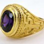 CHRISTIAN BISHOP CROSS 14K YELLOW GOLD SILVER MENS RING
