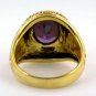 CHRISTIAN BISHOP CROSS 14K YELLOW GOLD SILVER MENS RING