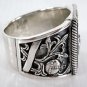RASTA LION RAMPANT SOLID STERLING SILVER RING Sz 8.5
