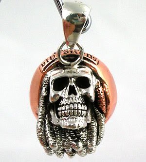 RASTA BOB MARLEY REGGAE STERLING SILVER PENDANT NEW