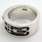 TRIBAL CELTIC TATTOO STERLING SILVER BAND RING Sz 13