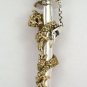YELLOW GOLD DRAGON SWORD STERLING SILVER PENDANT NEW
